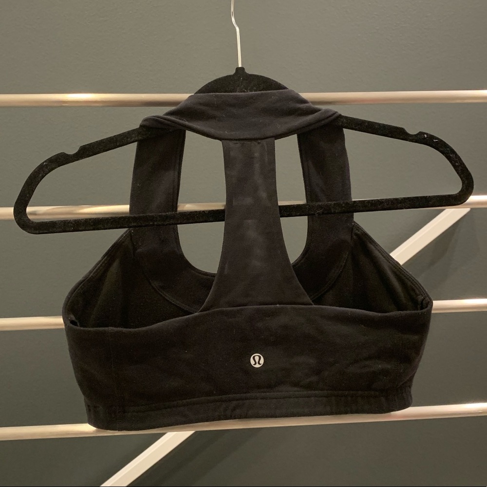 Lululemon black sports bra, size 8